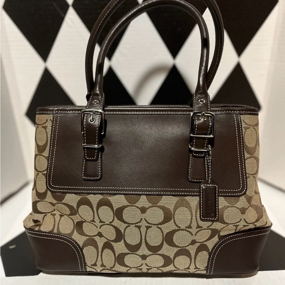 Coach Vintage 2007 Signature Hampton Satchel